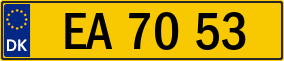 Trailer License Plate
